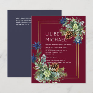 BUDGET Blue Thistle Eucalyptus Wedding Wonderland