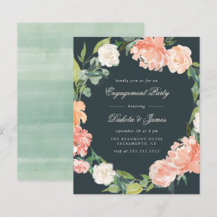 Budget Blush Peonies & Eucalyptus Engagement Party