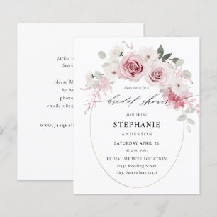 Budget Blush Pink Floral Bridal Shower 2