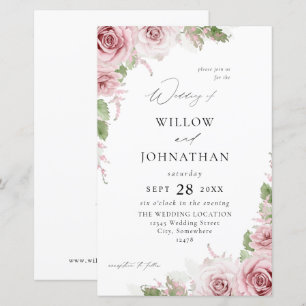 Budget Blush Pink Floral Wedding