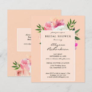 Budget Blush Pink & White Floral- 2C Bridal Shower