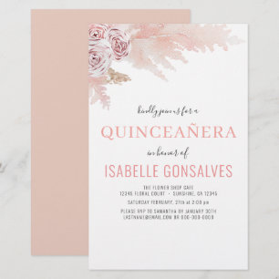 Budget Boho Chic QUINCEAÑERA Party Invitation
