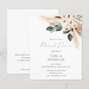 Budget Boho Copper Floral Rehearsal Dinner 2