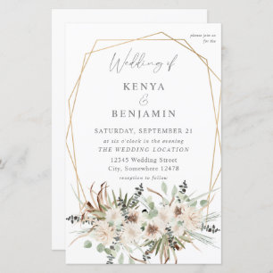 Budget Boho Eucalyptus & Beige Floral Wedding 2 MD