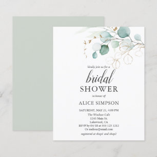 Budget Boho Eucalyptus Leaves Bridal Shower