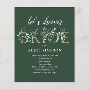 Budget Boho Eucalyptus Leaves Bridal Shower