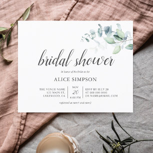 Budget Boho Greenery Eucalyptus Bridal Shower