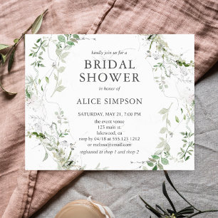 Budget Boho Leaves Bridal Shower