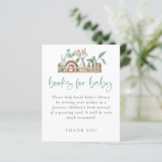 Budget Boho Shelf Toys Sage Books For Baby (Standing Front)