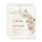 Budget Boho Wildflower Wedding Photo Invitation