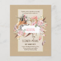 BUDGET Boho Woodland FOX Floral Wedding Modern