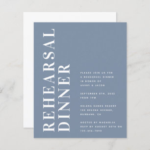 Budget Bold Modern Rehearsal Dinner Invitation