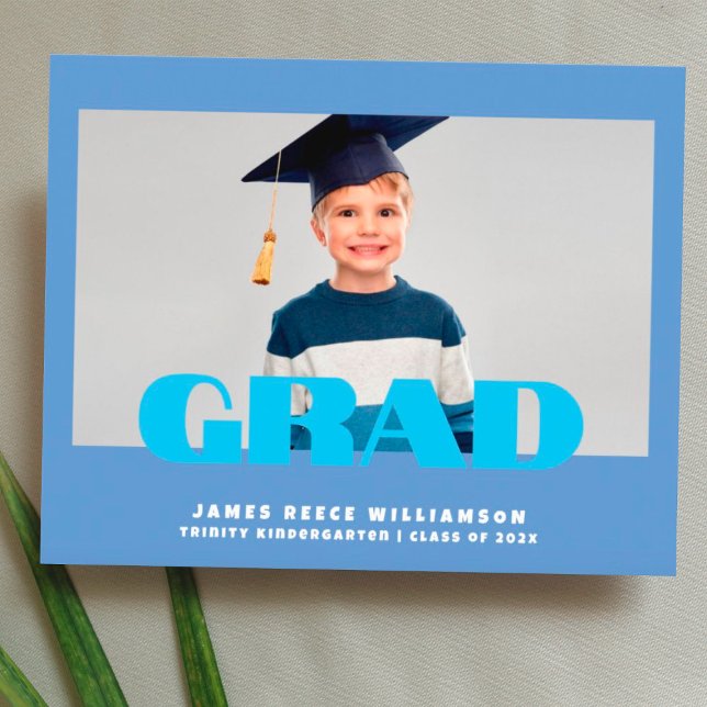 Budget Bold Photo Kindergarten Graduation Sheet (Creator Uploaded)