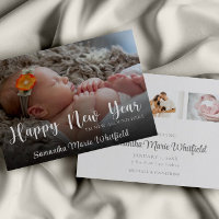 Budget Bonne année Carte Faire-part de naissance b