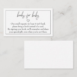 Budget "Books for Baby" Insert