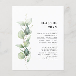 Budget Botanical Eucalyptus Graduation 2022 Party