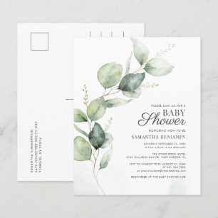 Budget Botanical Eucalyptus Greenery Baby Shower