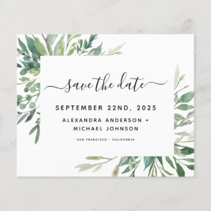 Budget Botanical Greenery Foliage Wedding