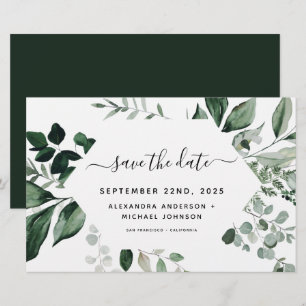 Budget Botanical Greenery Foliage Wedding