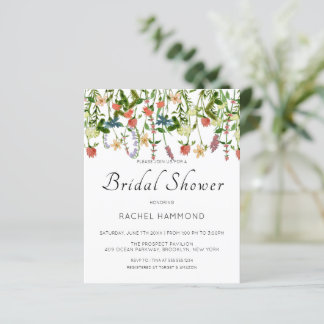 Budget Botanical Wildflower Bridal Shower
