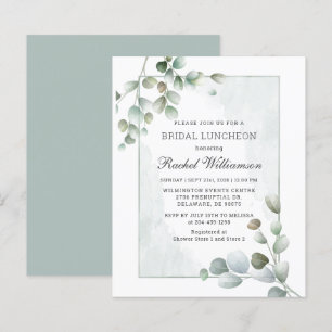 Budget Bridal Luncheon Eucalyptus Greenery
