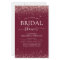 Budget Bridal Shower Burgundy Rose Gold Glitter