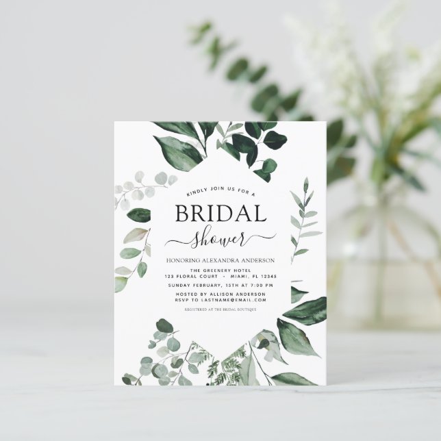 Budget Bridal Shower Eucalyptus Spring Greenery (Standing Front)