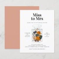 Budget Bridal Shower Invitation Floral Perfume