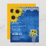 BUDGET Bridal Shower Invite Rustic Sunflowers<br><div class="desc">Congratulations on your engagement! We wish you a lifetime filled with happiness and joy. This modern and elegant wedding design is just one of the many design themes available in this store, created to fit your needs and budget. You can edit the template fields from this page or access Zazzle's...</div>