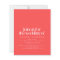 Budget Bright Red Retro Abstract Wedding Invite