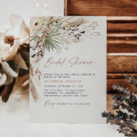 budget Brive douche pampas herbe boho invitation