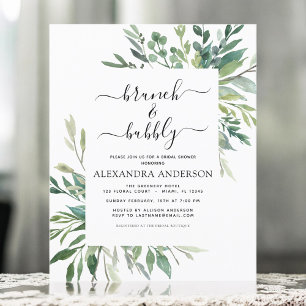 Budget Brunch & Bubbly Bridal Shower Greenery