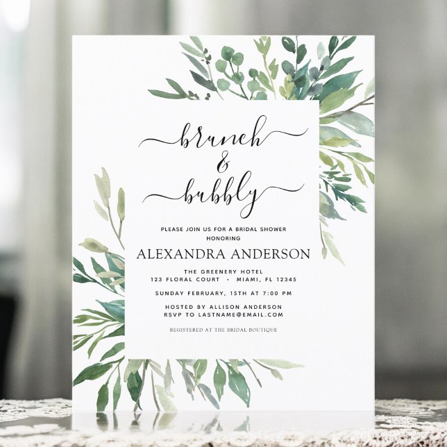 Budget Brunch & Bubbly Bridal Shower Greenery (Creator Uploaded)