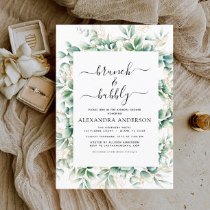 Budget Brunch & Bubbly Bridal Shower Invitations Flyer