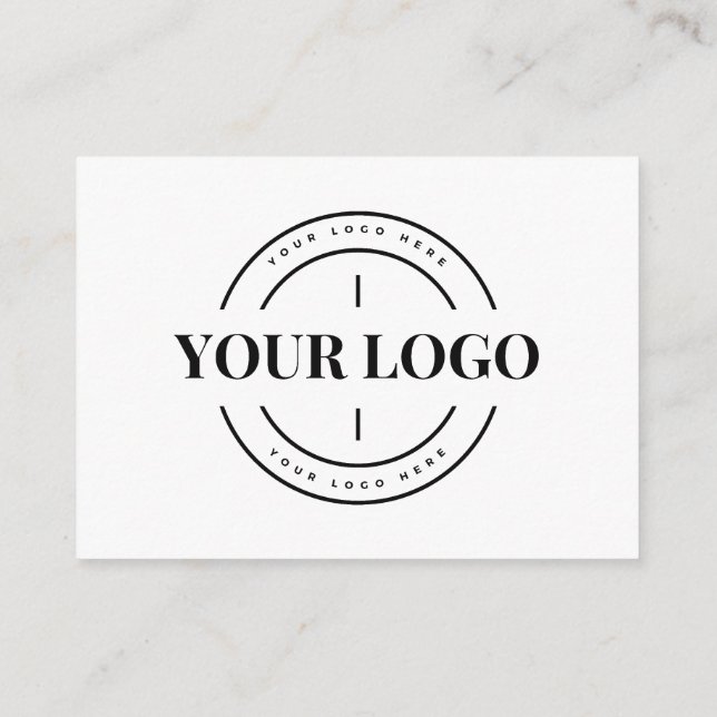 Budget Business Logo Company Custom Thank You Card (Back)