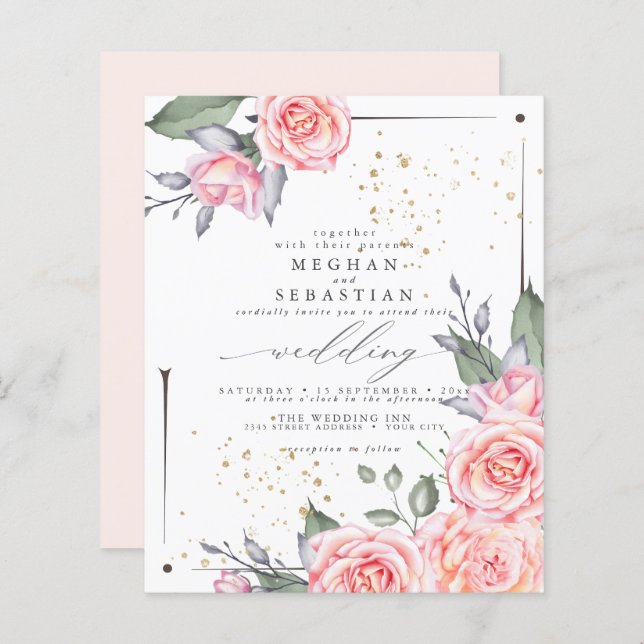 Budget But Beautiful Rustic Cottage Roses  (Front/Back)