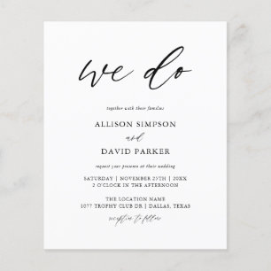 Budget Calligraphy We Do Wedding Invitations