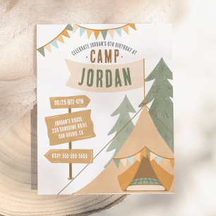 Budget Camping Theme Outdoor Boy Birthday Party