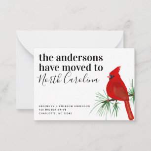 BUDGET Cardinal Caroline du Nord Faire-part mobile