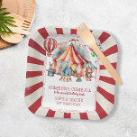 Budget Carnival Circus Show & Animals Birthday Paper Plate<br><div class="desc">Budget Carnival Circus Show & Animals Birthday Paper Plates Step right up and get ready for a spectacular celebration! This whimsical and colourful product features a playful circus theme, complete with adorable balloon, big top tents, and carnival elements. This budget choice will ensure that your guests will be impressed and...</div>