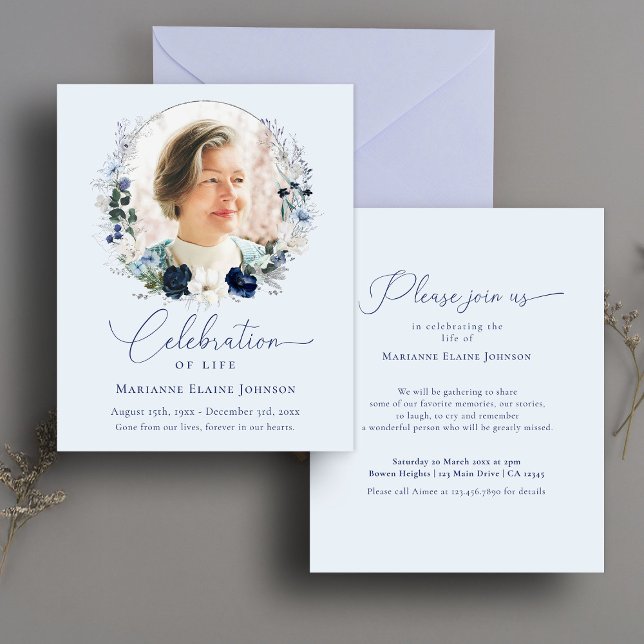 Budget Celebration of Life Floral Photo Memorial (Creator Uploaded)