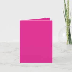 BUDGET CERISE PINK Modern Core Wedding Thank You Card