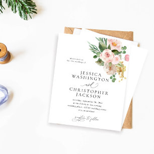 Budget Champagne & Pink Floral Wedding