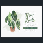 Budget Change of Address Moving Announcement<br><div class="desc">Customise this cute modern plant design moving home card by clicking on the “Personalize” button above. Click the “Customize Further" link and use our design tool to modify this template, like changing the background colour. The fonts "New Roots" is set but all the other texts can be change to suit...</div>