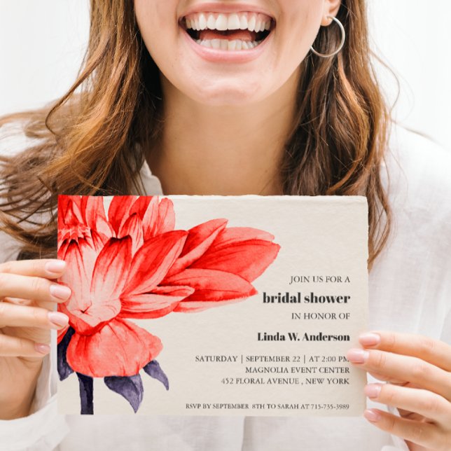 BUDGET Chic Blooming Flower Orange Bridal Shower (Creator Uploaded)