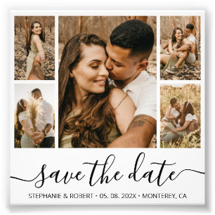 Budget Chic Calligraphie Photo Enregistrer La Date