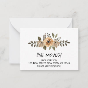 Budget & Chic I've Moved Announcement Card