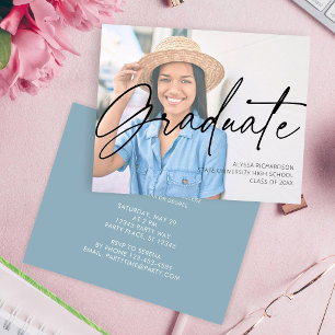 Budget Chic Script H Photo Graduation Party
