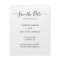 Budget Chic Script Photo Collage Save The Date Fly