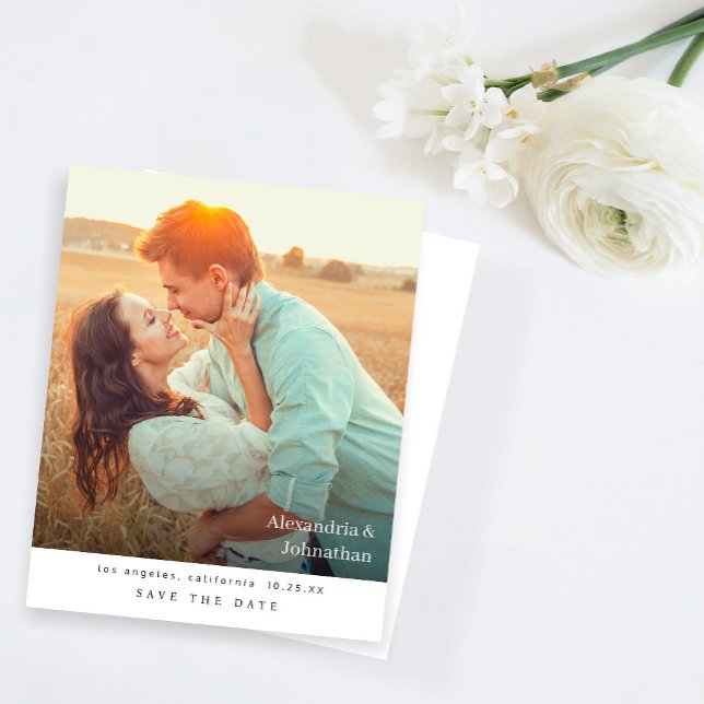 Budget Chic Stylish Mod Photo Save the Date (Creator Uploaded)